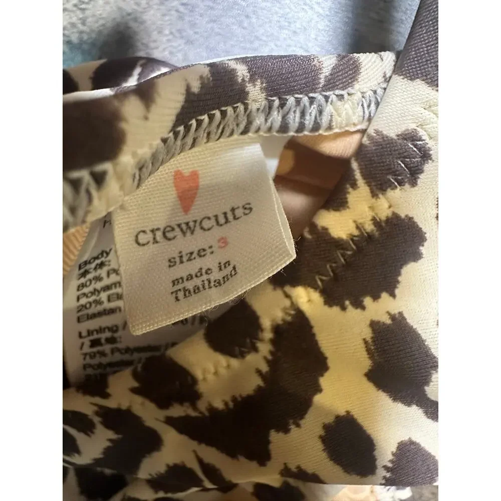 J. Crew Crewcuts Bundle of Girl Swimsuits Leopard Floral Color Block
